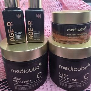 Medicube Deep Vita C Skincare Collection - Black and Gold